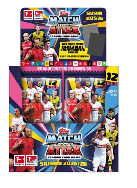 Bundesliga Match Attax Trading Cards 2025/26 Booster Display (36) Topps/Merlin