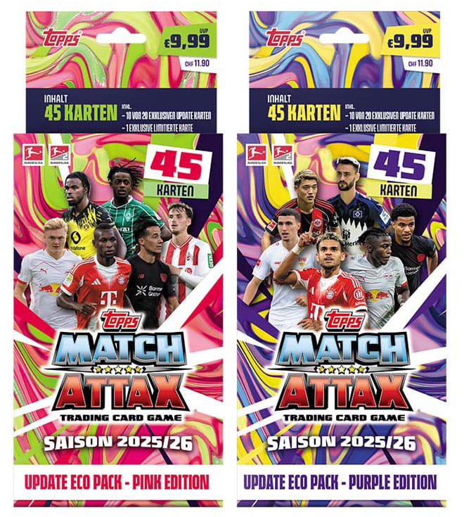 Bundesliga Match Attax Trading Cards 2025/26 Update Eco Pack Topps/Merlin