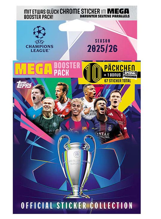 UEFA Champions League 2025/26 Klistermärkessamling Mega Eco Pack Topps/Merlin