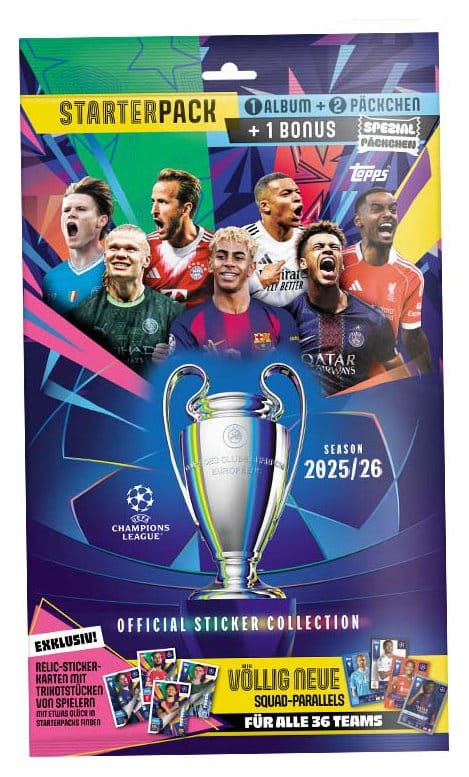 UEFA Champions League 2025/26 Klistermärkeskollektion Startpaket