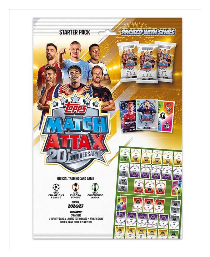 UEFA Club Competition Match Attax 2026/27 Trading Cards Starterpack