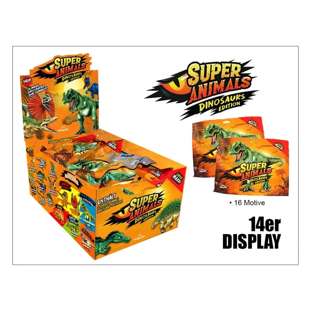 Super Animals: Dinosaurier Edition Display (14) DeAgostini