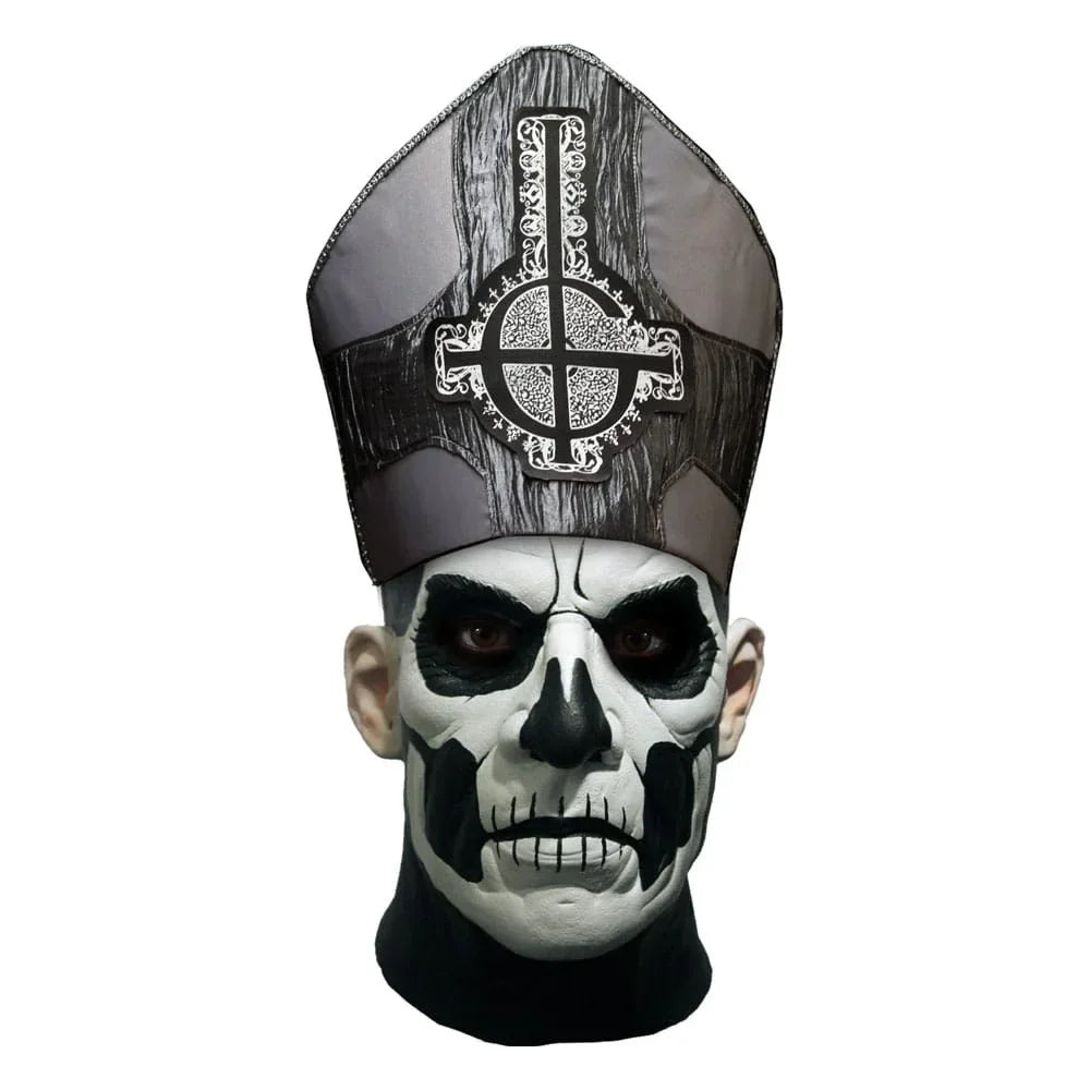 Ghost Mask med Hatt Papa Emeritus II Deluxe Trick Or Treat Studios