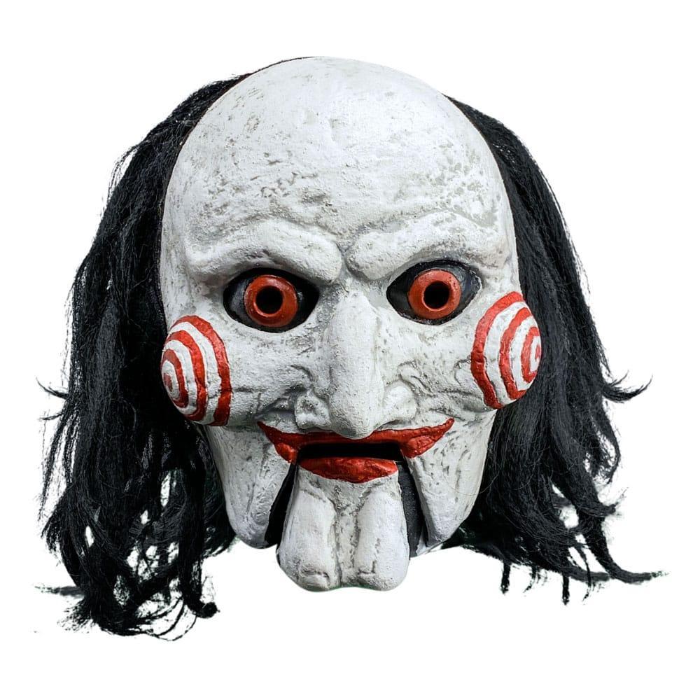 Saw Latex Mask Billy Puppet med Rörlig Mun Trick Or Treat Studios