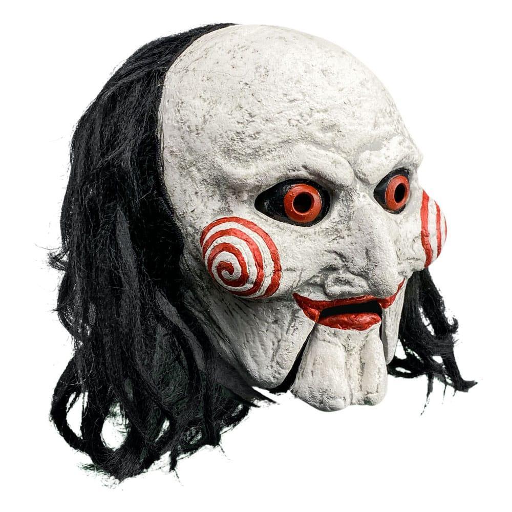 Saw Latex Mask Billy Puppet med Rörlig Mun Trick Or Treat Studios
