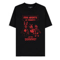 Five Nights at Freddy's T-Shirt - Can You Survive? - Storlek XL Difuzed