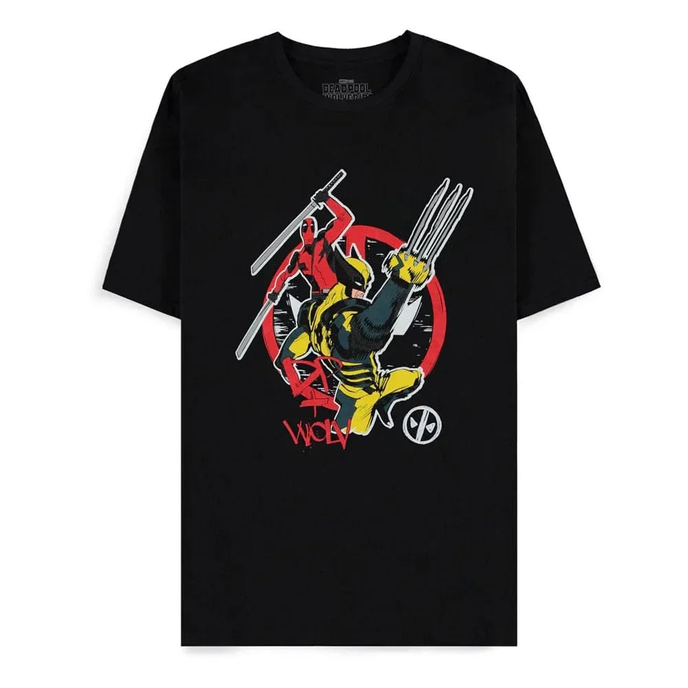 Deadpool T-shirt with Wolvie - Size L
