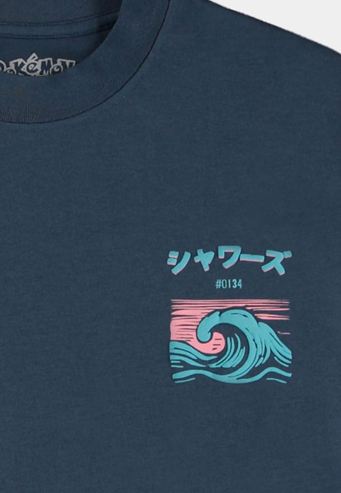 Pokémon T-Shirt Navy Vaporeon Storlek L Difuzed