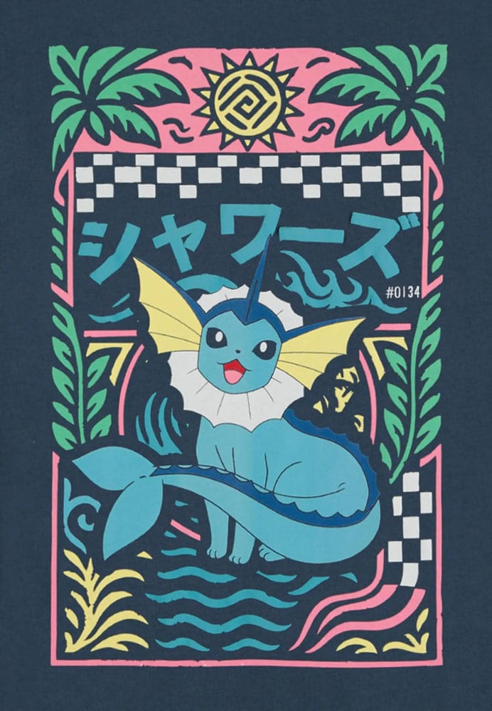 Pokémon T-Shirt Navy Vaporeon Storlek M Difuzed