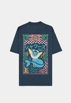 Pokémon T-Shirt Navy Vaporeon Size XL Difuzed