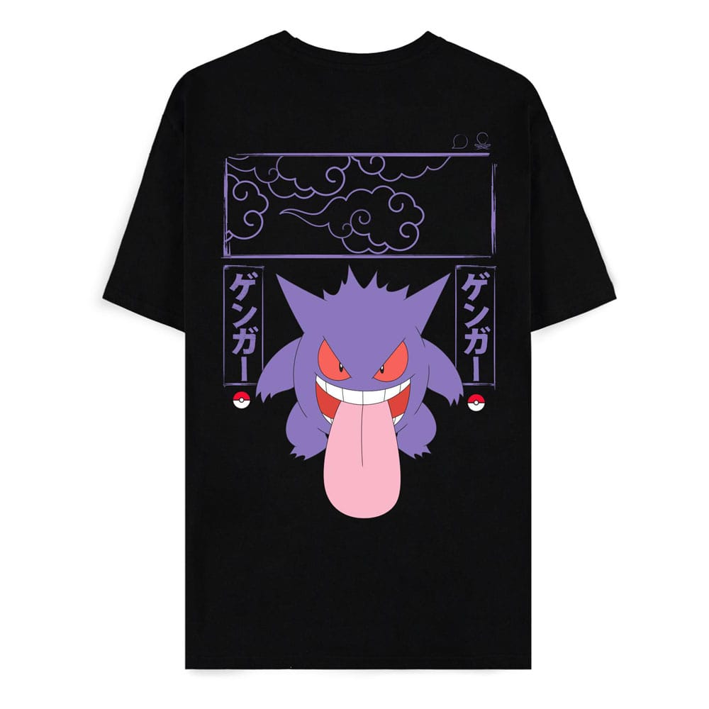 Pokémon T-Shirt Gengar Block – Officiell T-shirt med Gengar Motiv Difuzed