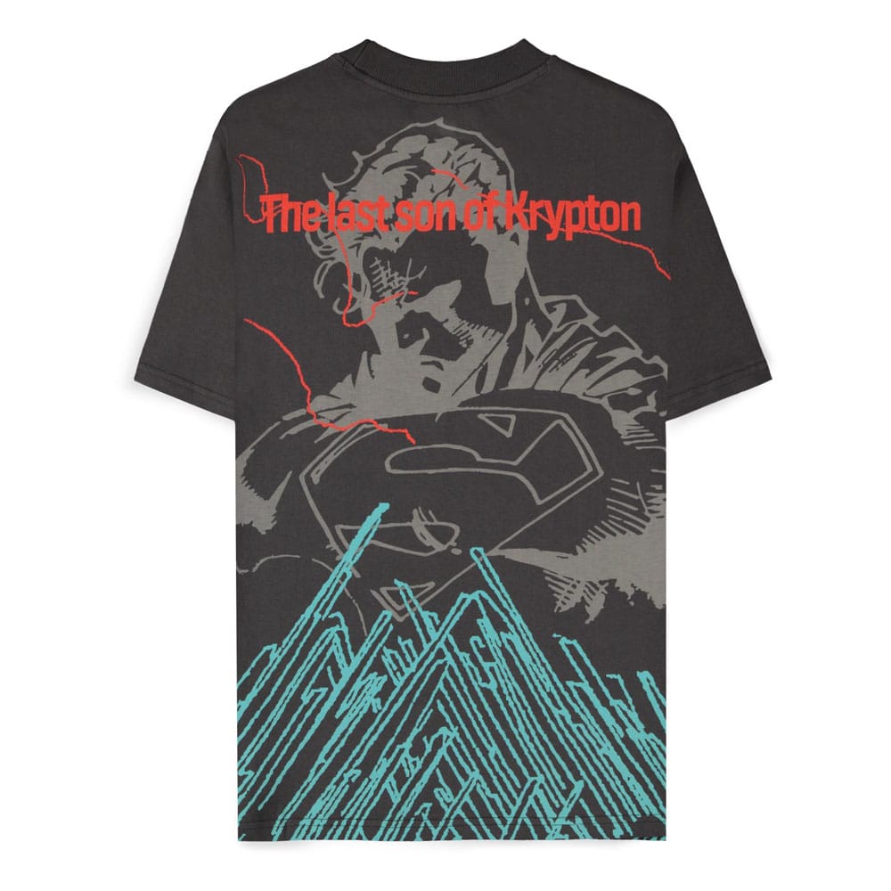 DC Comics T-Shirt Superman Dark Grey son of Krypton