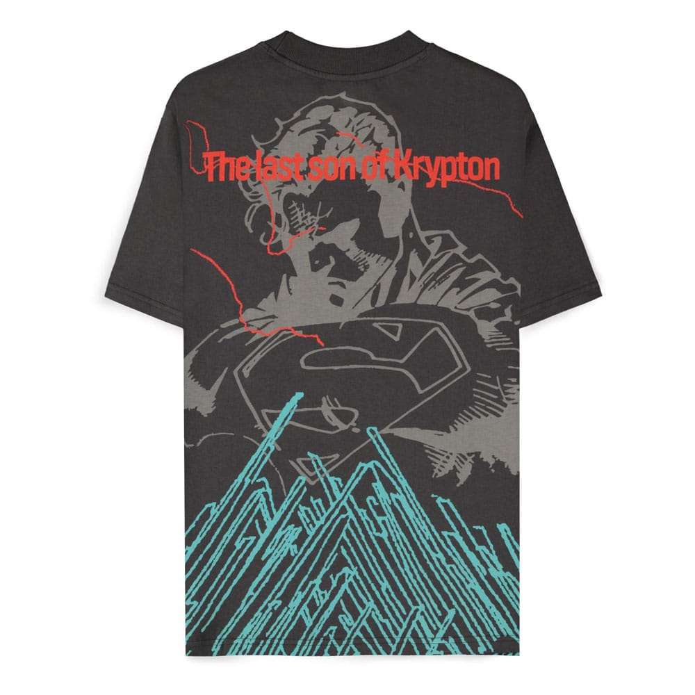 DC Comics T-Shirt Superman Dark Grey son of Krypton