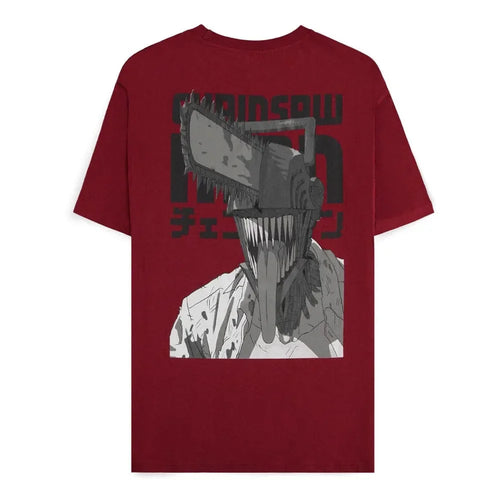 Chainsaw Man T-Shirt Smile Bordeaux - Storlek S Difuzed