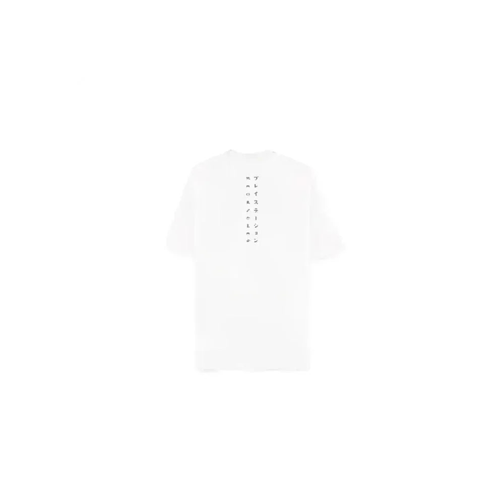 PlayStation T-Shirt Logo Vit Loose Fit Storlek S Difuzed