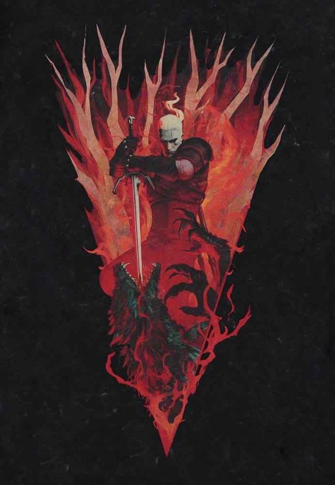 The Witcher T-shirt The Beast Slayer S – Officiell Licensierad Premium T-shirt i 100% Bomull