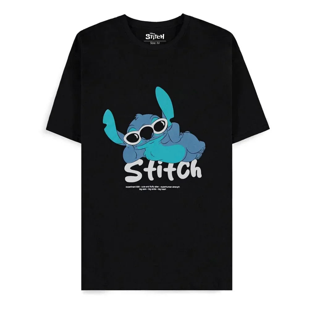 Lilo & Stitch T-shirt med Solglasögon Stl M Difuzed