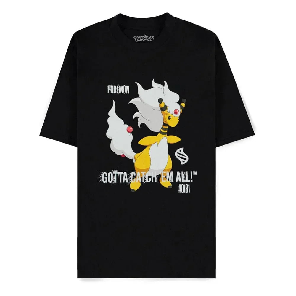 Pokémon Mega Evolutions T-Shirt Mega Ampharos Gotta Catch Em All Storlek S Difuzed