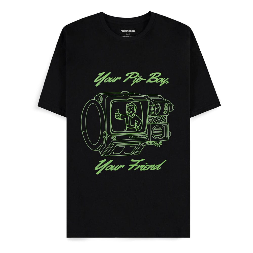 Fallout T-Shirt: Din Pip-Boy, Din Vän - Herr Difuzed