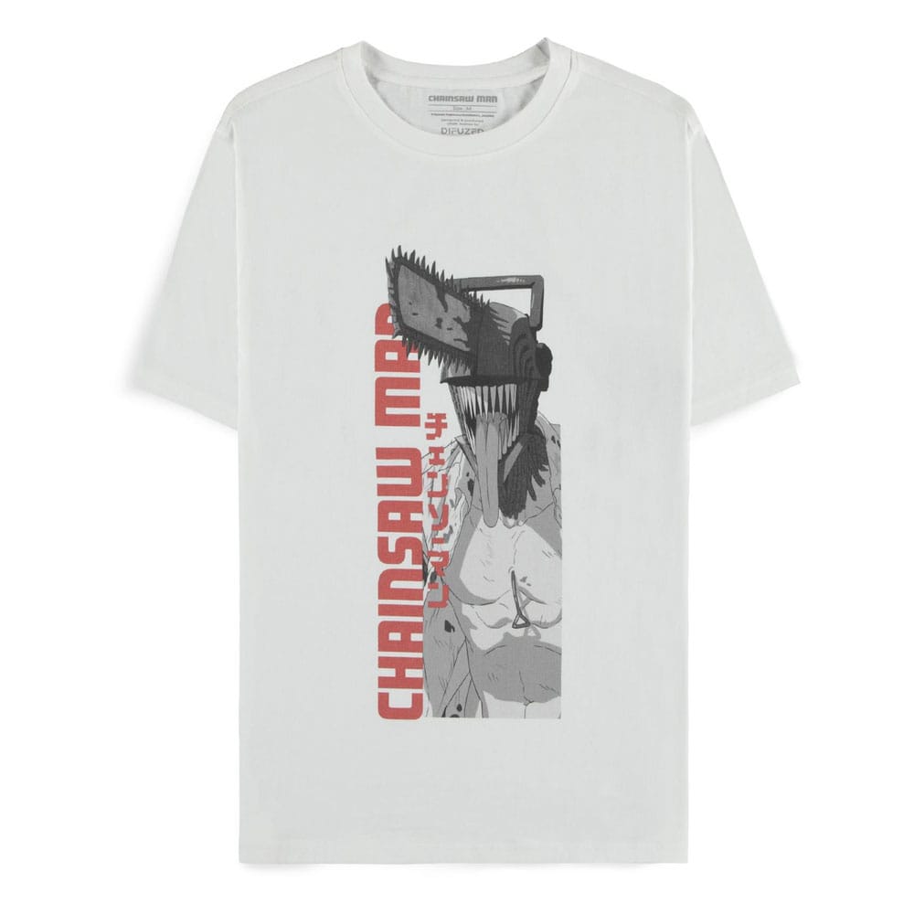 Chainsaw Man T-Shirt - Chainsaw Man White Difuzed