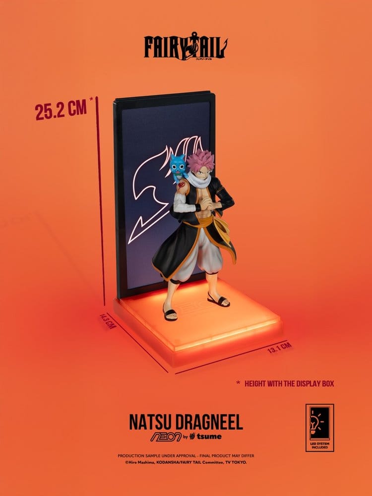 Fairy Tail Neonfigur i skala 1/9 Natsu Dragneel 25 cm