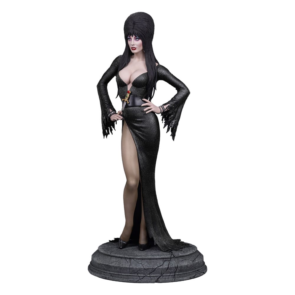 Elvira: Mistress of the Dark Maquette 1/4 Elvira (Svart Glitterklänning) 48 cm Tweeterhead
