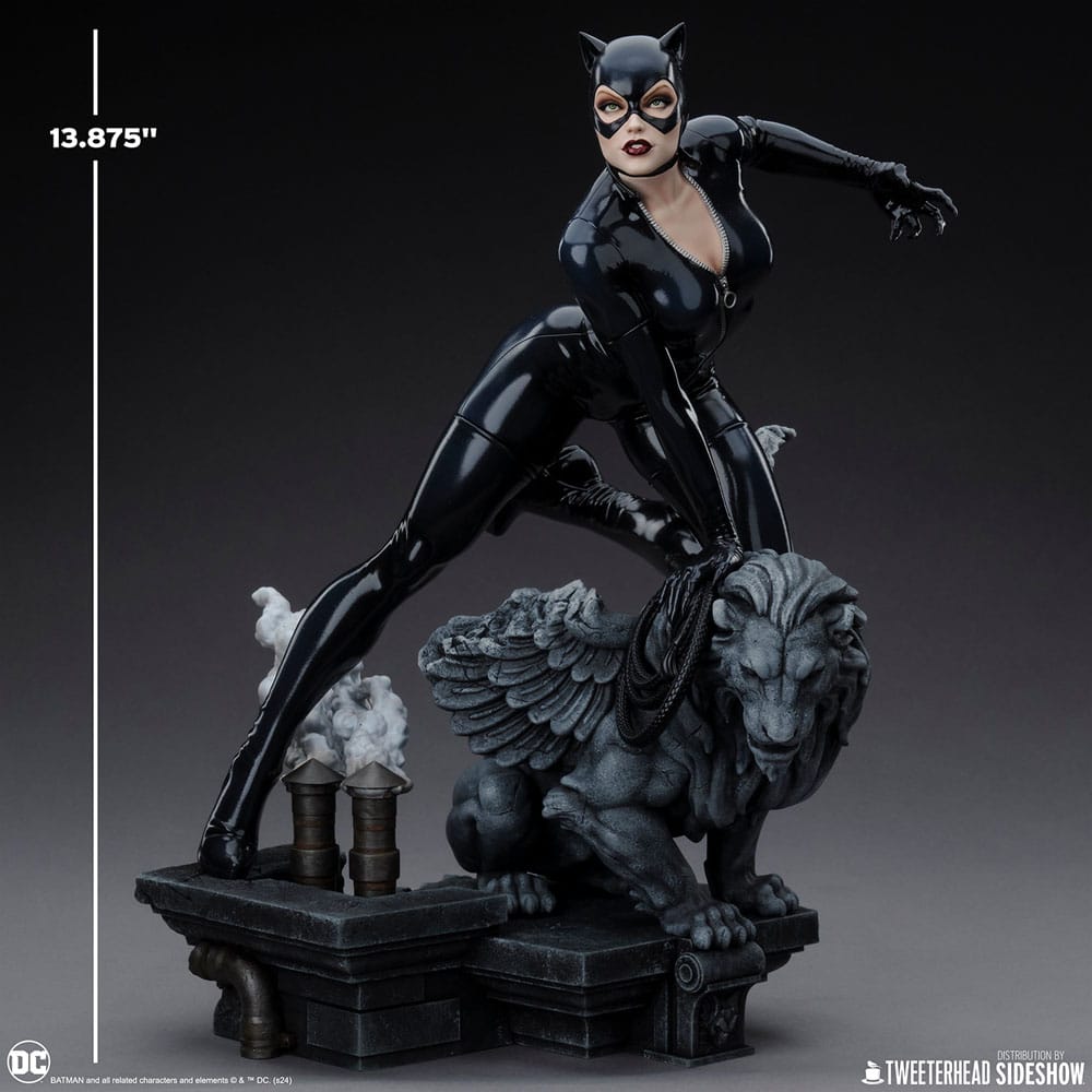 DC Comics Maquette 1/6 Catwoman 35 cm – Detaljerad samlarfigur i polyresin