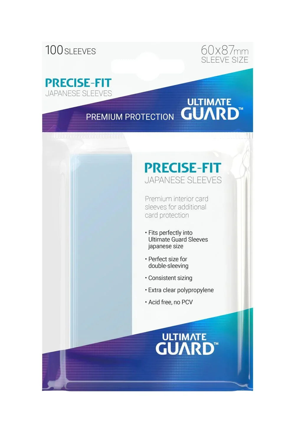 Ultimate Guard Precise-Fit Ärm för Japansk Storlek (100-pack) Ultimate Guard