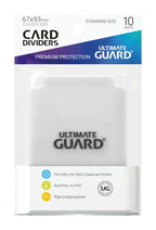 Ultimate Guard Kortavdelare Standardstorlek (10) - Transparent Ultimate Guard