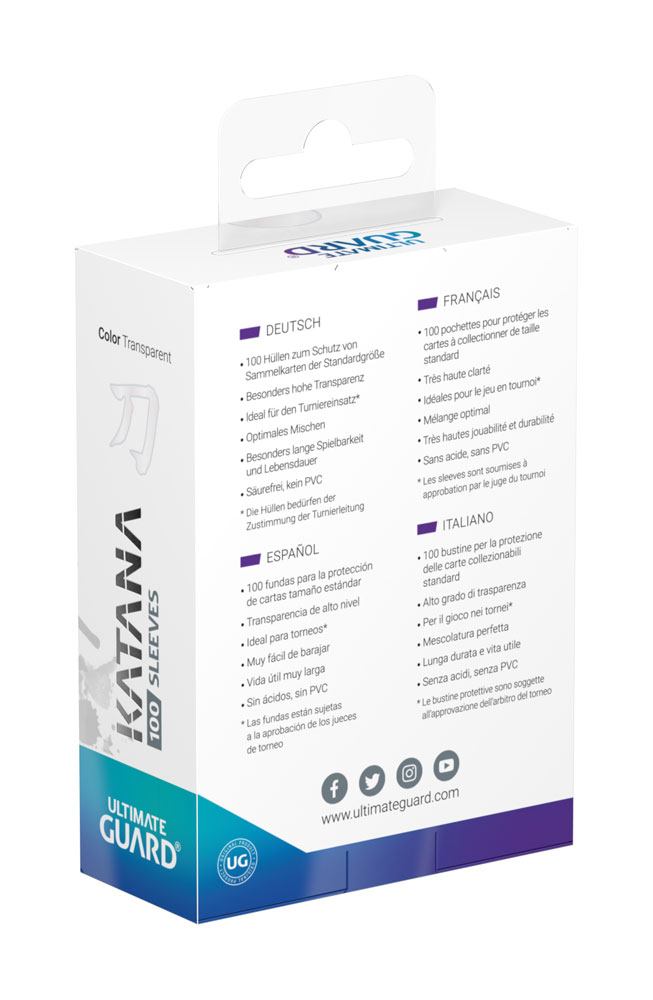 Ultimate Guard Katana Sleeves Standard Size – 100 Pack Ultimate Guard