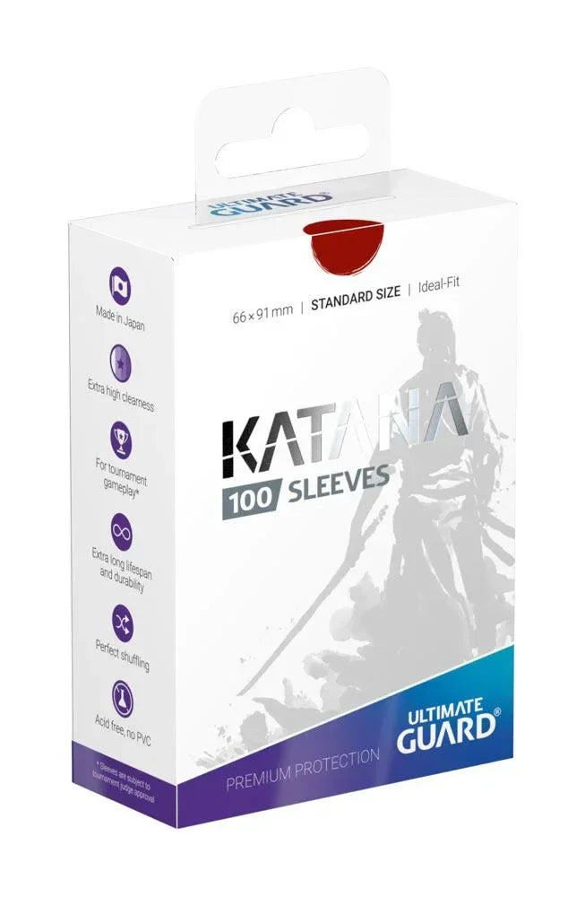 Ultimate Guard Katana Sleeves Standard Size (100) - Röd Ultimate Guard