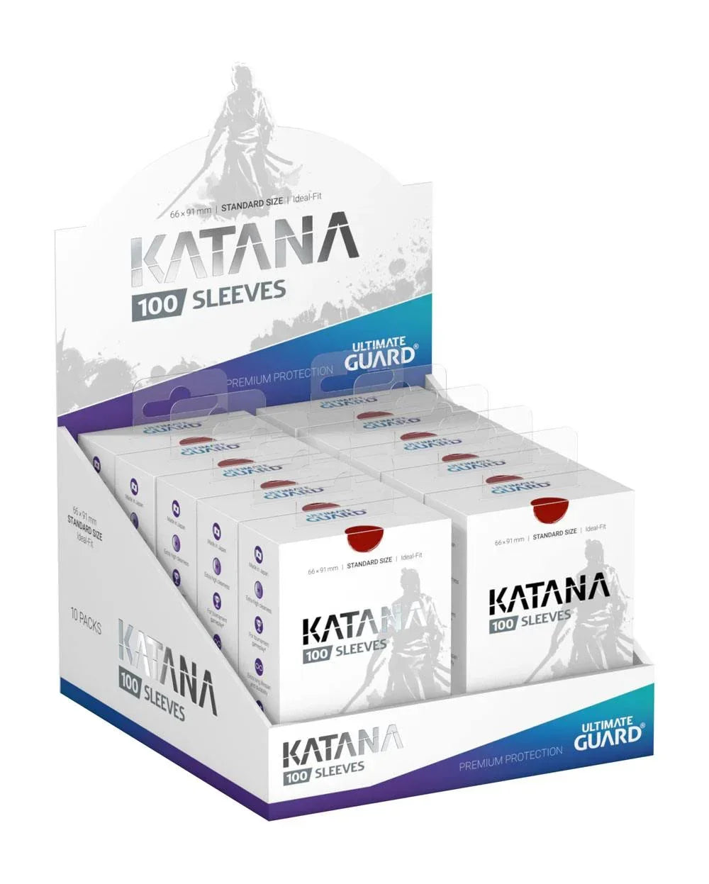 Ultimate Guard Katana Sleeves Standard Size (100) - Röd Ultimate Guard