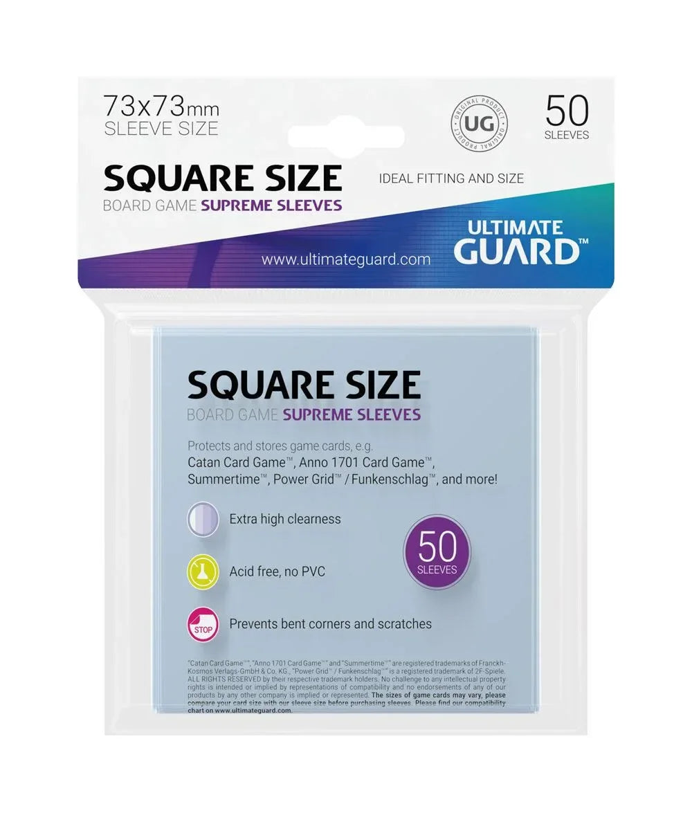 Ultimate Guard Supreme Sleeves för Spelkort (Square) - 50 Pack Ultimate Guard