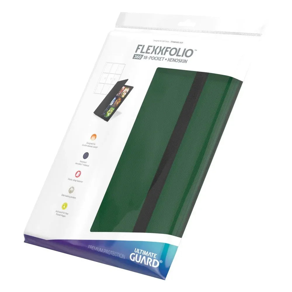 Ultimate Guard Flexxfolio 360 18-Pocket Xenoskin - Grön Ultimate Guard