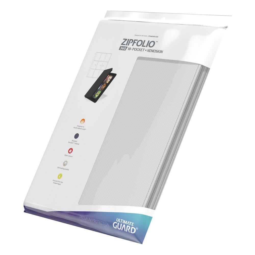 Ultimate Guard Zipfolio 360 - 18-pocket Xenoskin - Vit Ultimate Guard