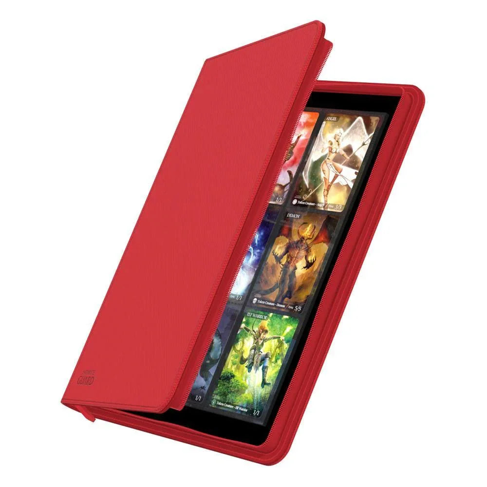 Ultimate Guard Zipfolio 360 med 18-fickor Xenoskin - Röd Ultimate Guard