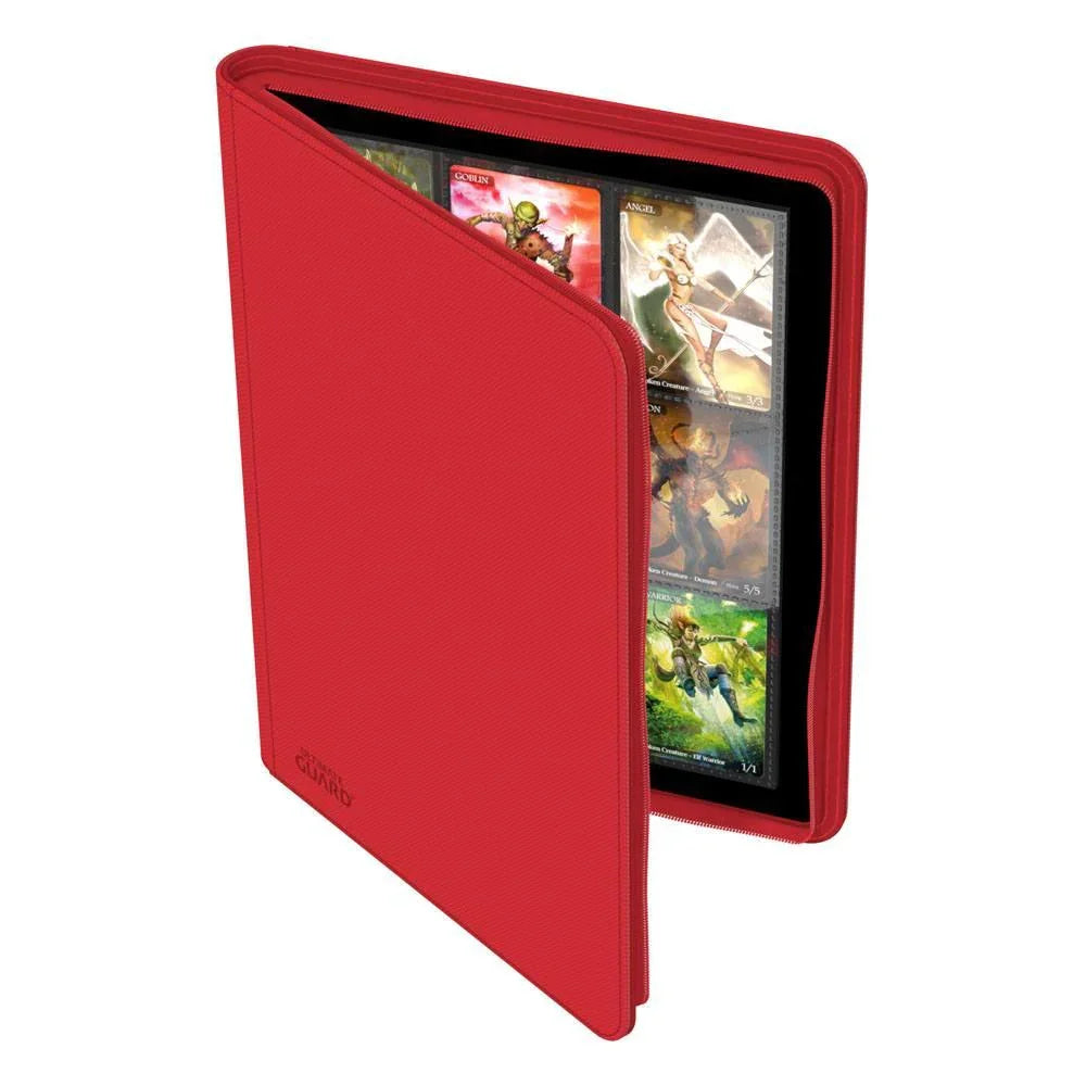 Ultimate Guard Zipfolio 360 med 18-fickor Xenoskin - Röd Ultimate Guard