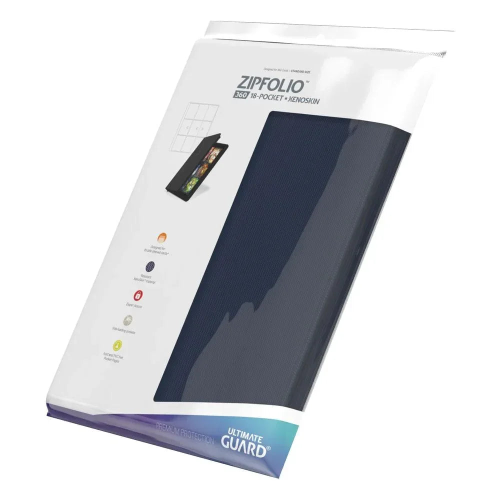 Ultimate Guard Zipfolio 360 18-Pocket Xenoskin - Blå Ultimate Guard