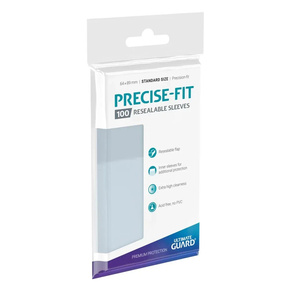 Ultimate Guard Precise-Fit Sleeves Standard Size (100) - Resealable Ultimate Guard