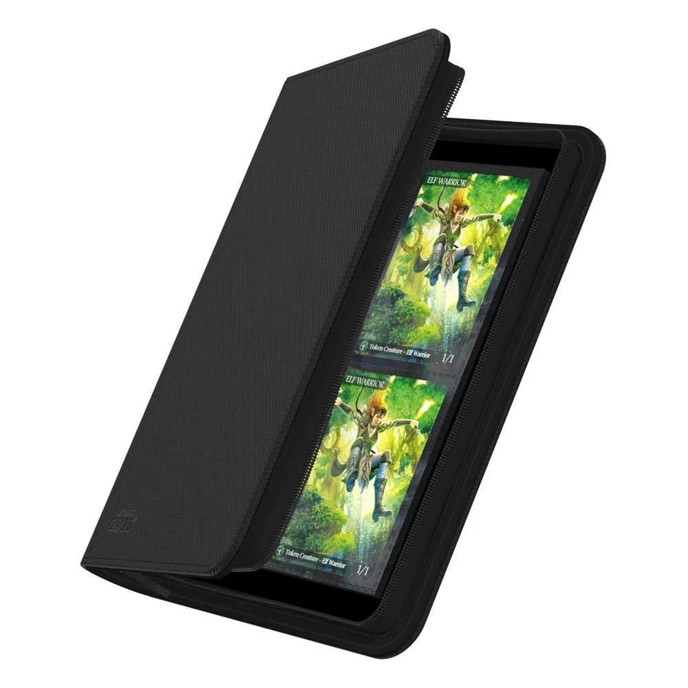 Ultimate Guard Zipfolio 160 8-Pocket Xenoskin - Black Ultimate Guard