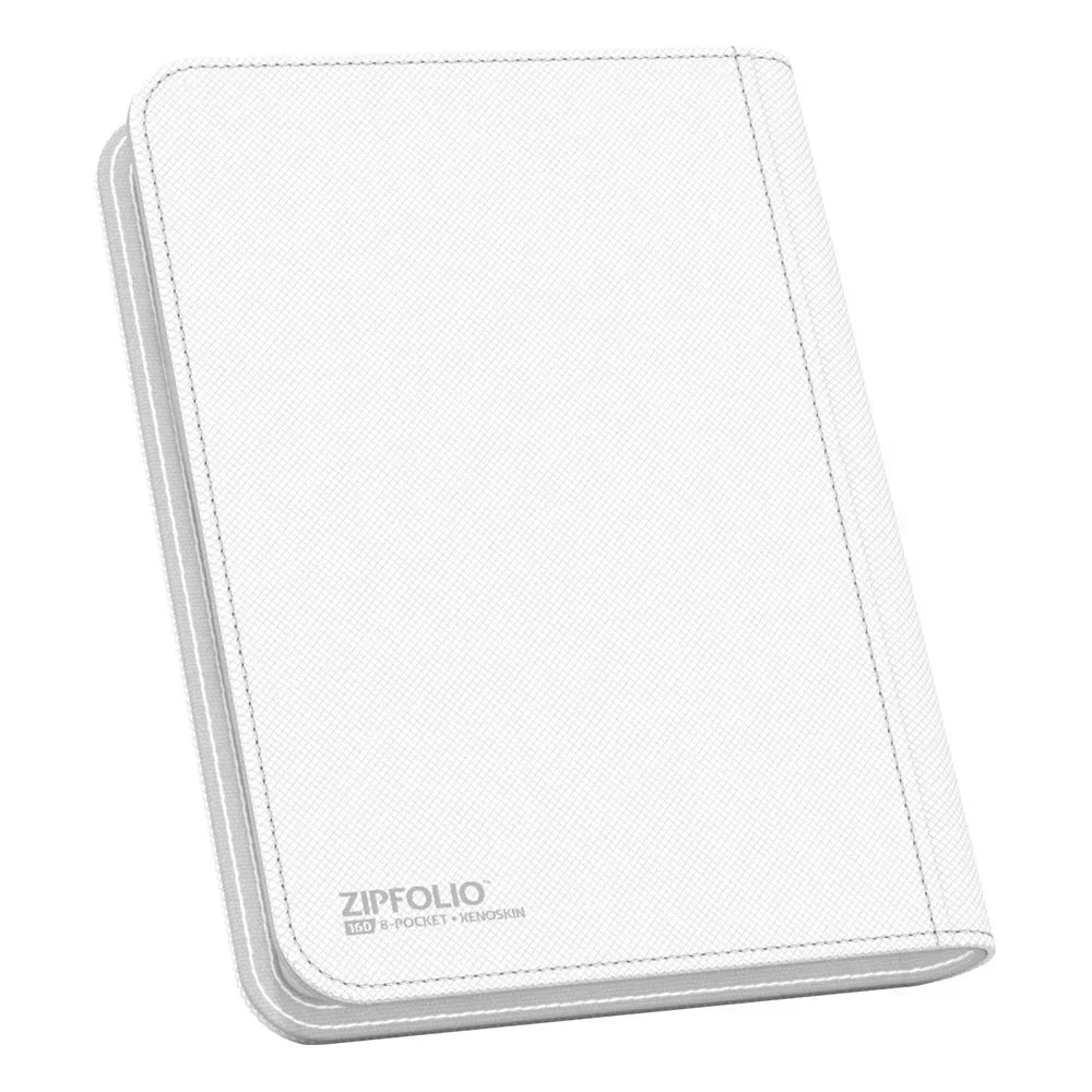 Ultimate Guard Zipfolio 160 - 8-Pocket Xenoskin - Vit Ultimate Guard