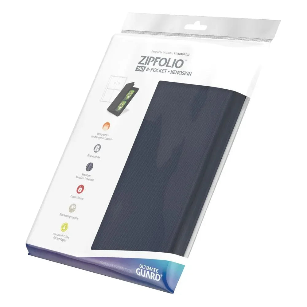 Ultimate Guard Zipfolio 160 - Blå 8-Pocket Xenoskin Ultimate Guard