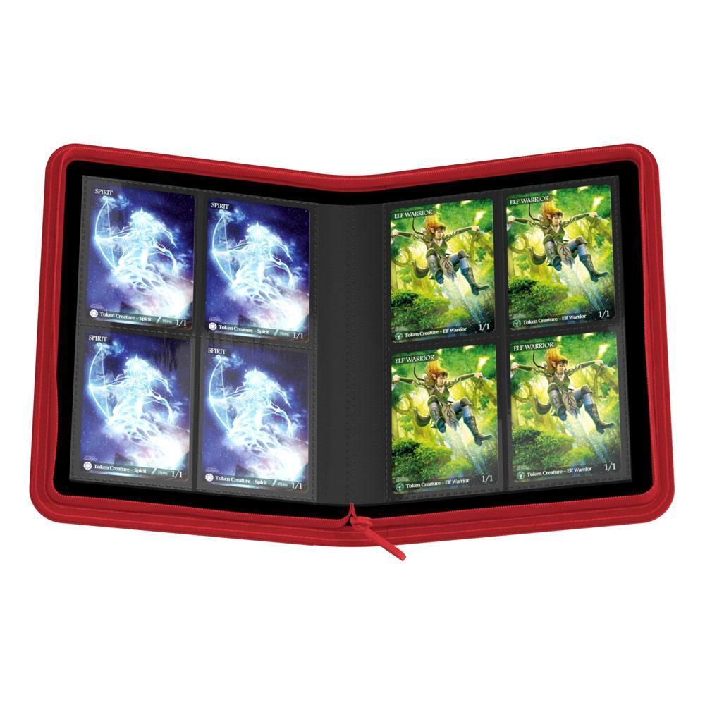 Ultimate Guard Zipfolio 160 8-Pocket Xenoskin - Röd Ultimate Guard