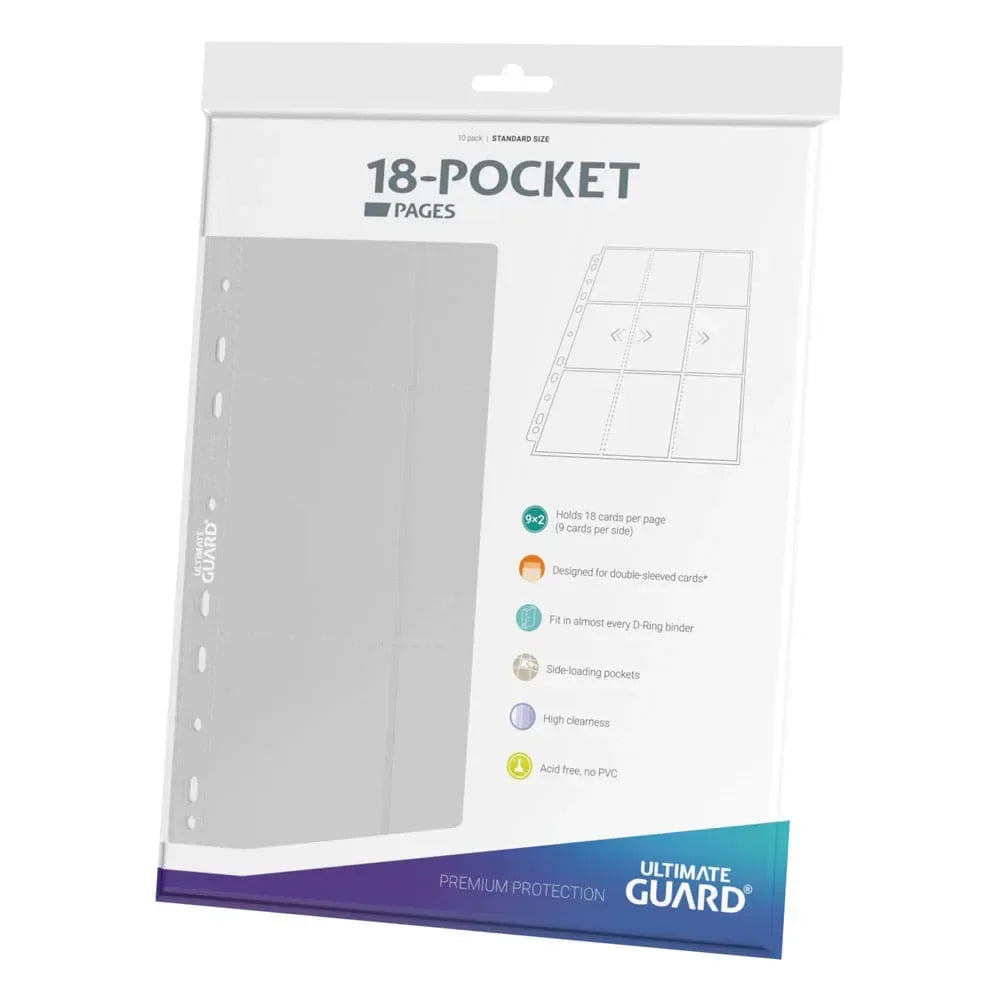 Ultimate Guard 18-Pocket Pages Side-Loading - White (10 pcs)