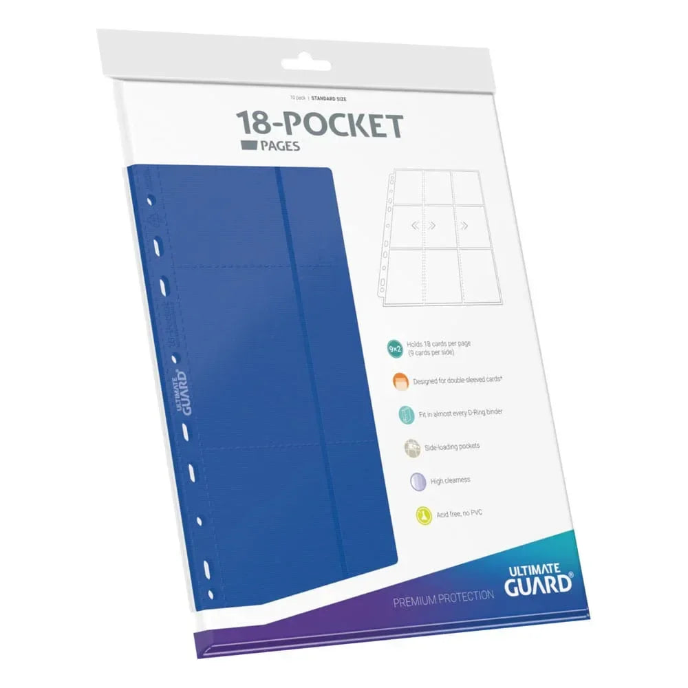 Ultimate Guard 18-Pocket Pages Side-Loading - Blå Ultimate Guard