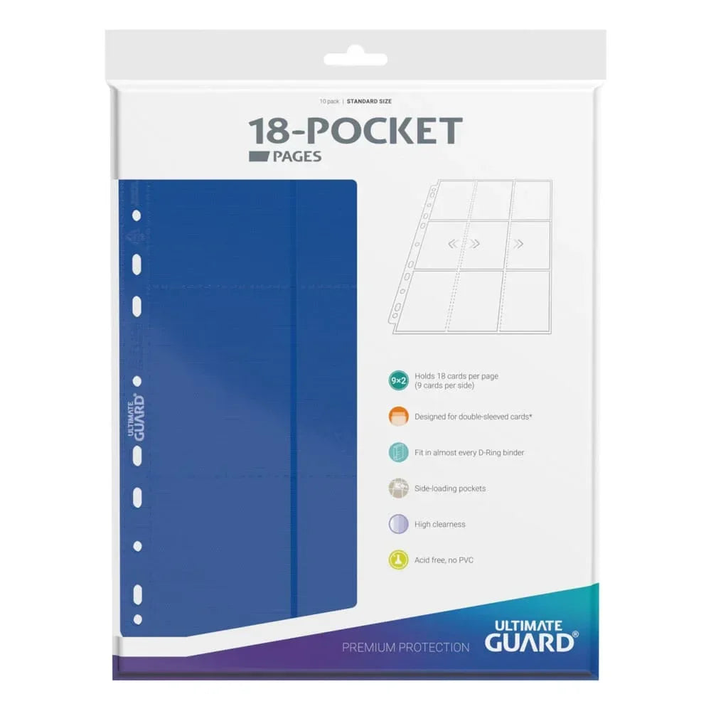 Ultimate Guard 18-Pocket Pages Side-Loading - Blå Ultimate Guard