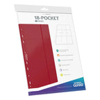 Ultimate Guard 18-Pocket Sidor Side-Loading (10) - Röd Ultimate Guard