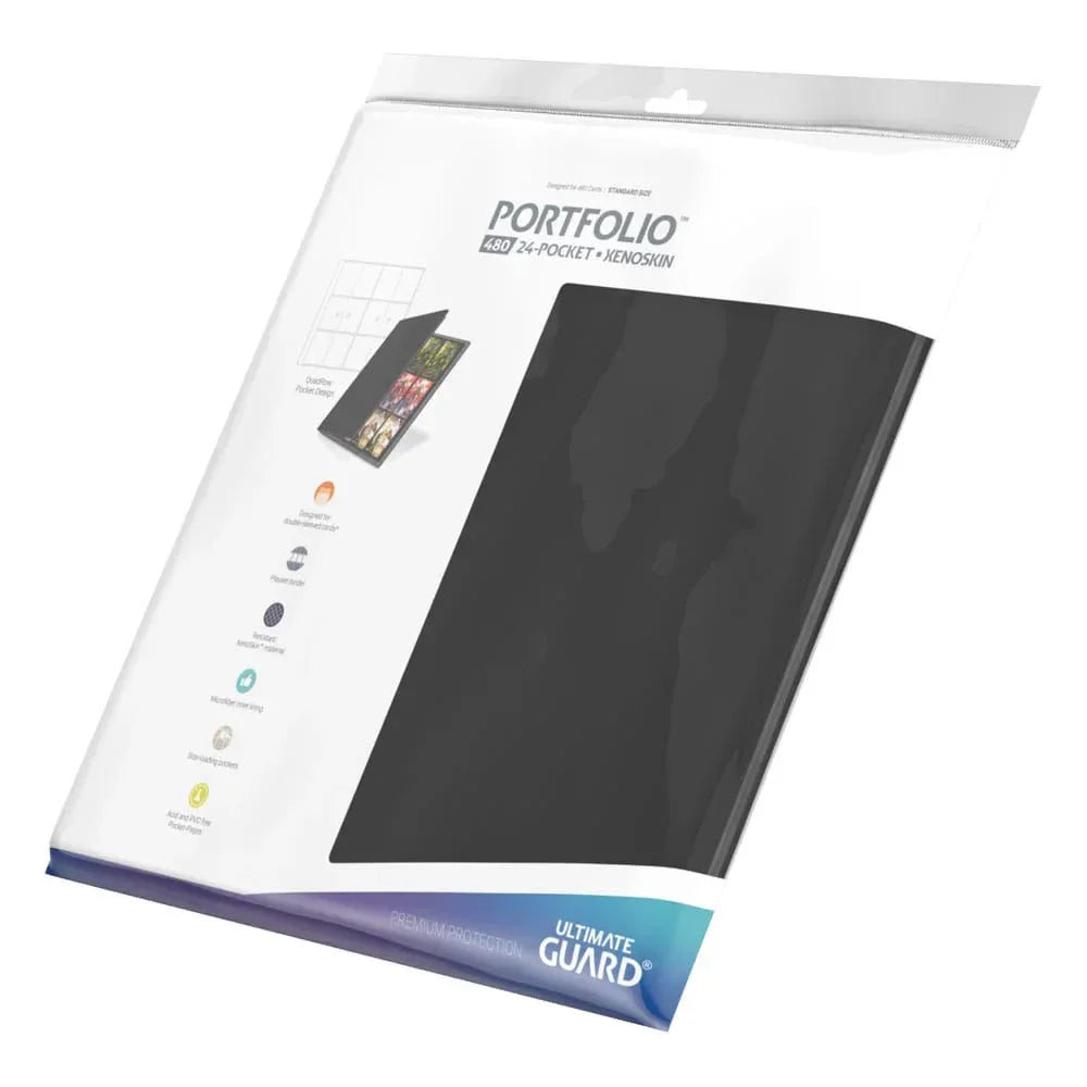 Ultimate Guard Portfolio 480 - 24-Pocket Xenoskin - Svart Ultimate Guard