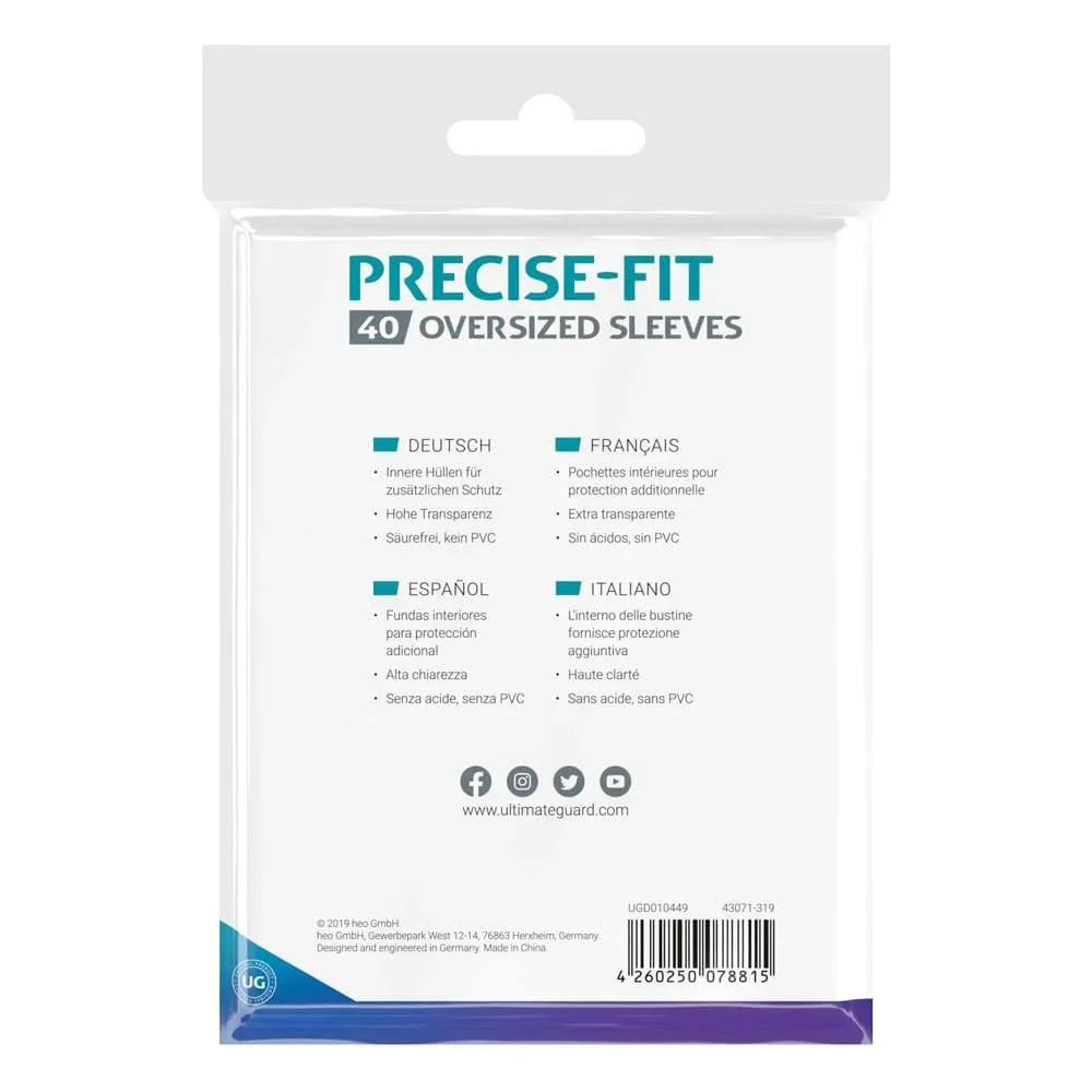 Ultimate Guard Precise-Fit Oversized Sleeves (40-pack) Ultimate Guard
