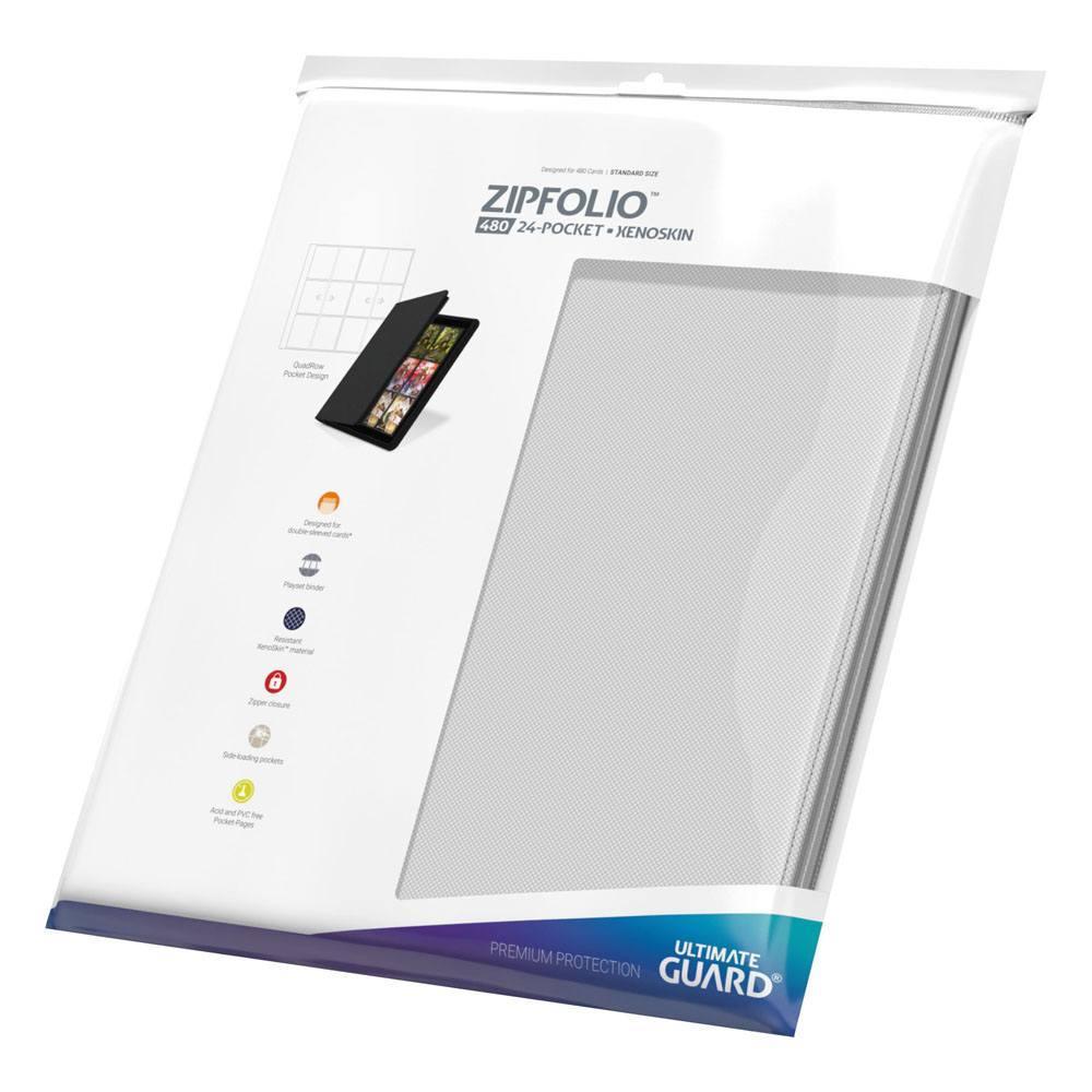 Ultimate Guard Zipfolio 480 24-Pocket Xenoskin - Vit Ultimate Guard